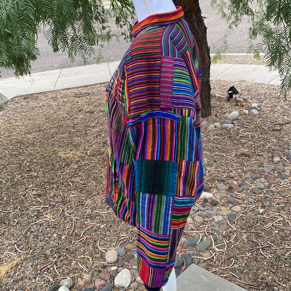 V2k Borden Traders Patchwork Bomber - image 5